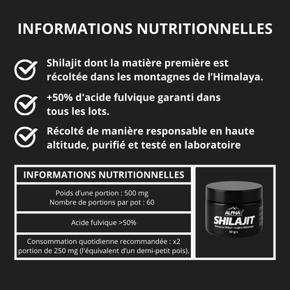Résine de Shilajit Alphav™️ Quentin