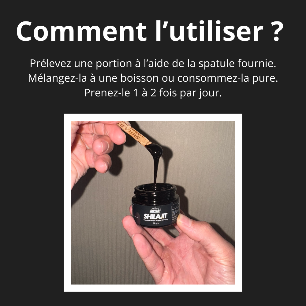 Résine de Shilajit Alphav™️ Quentin