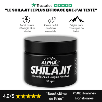 Shilajit AlphaV : Retrouvez votre puissance masculine