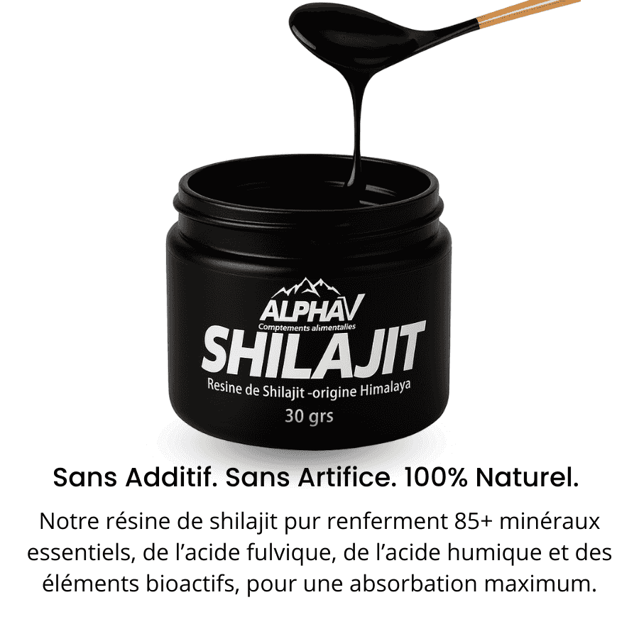 Shilajit AlphaV : Retrouvez votre puissance masculine