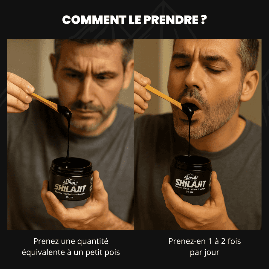 Shilajit AlphaV : Retrouvez votre puissance masculine