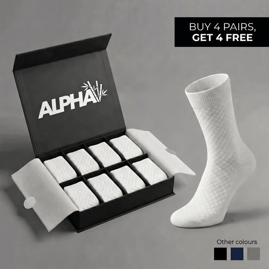 Alphav mid-calf socks in premium bamboo fibre