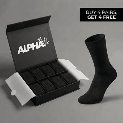 Alphav mid-calf socks in premium bamboo fibre