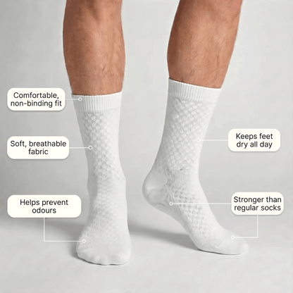 Alphav mid-calf socks in premium bamboo fibre