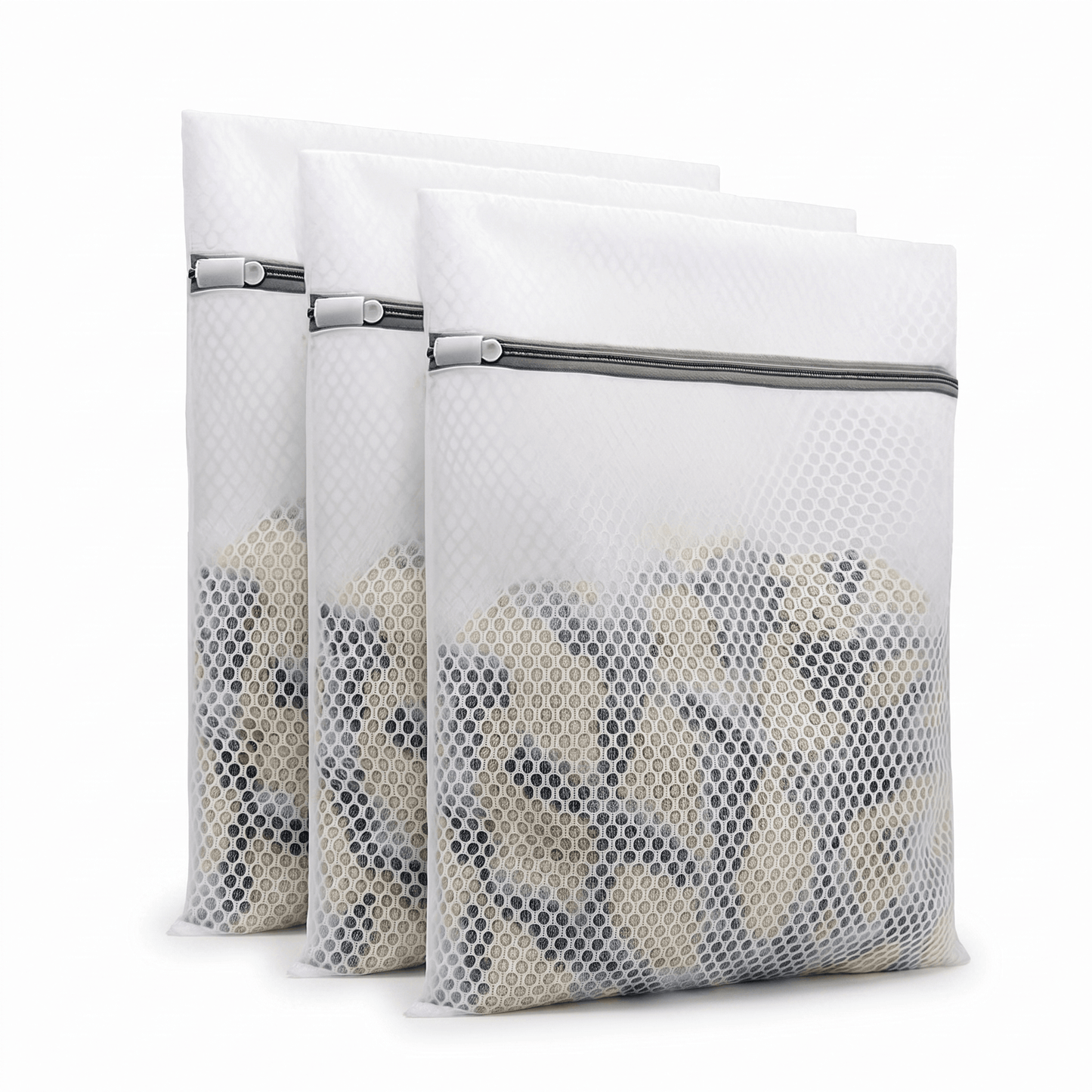 Conjunto de 3 sacos de lavagem premium – especial para fibras de bambu